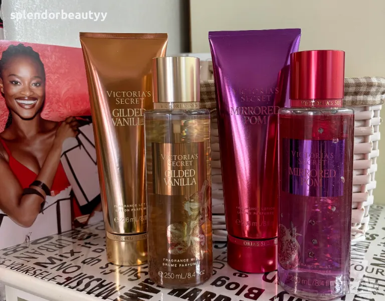 Victoria's Secret Gilded Vanilla Спрей и Лосион за тяло, снимка 1