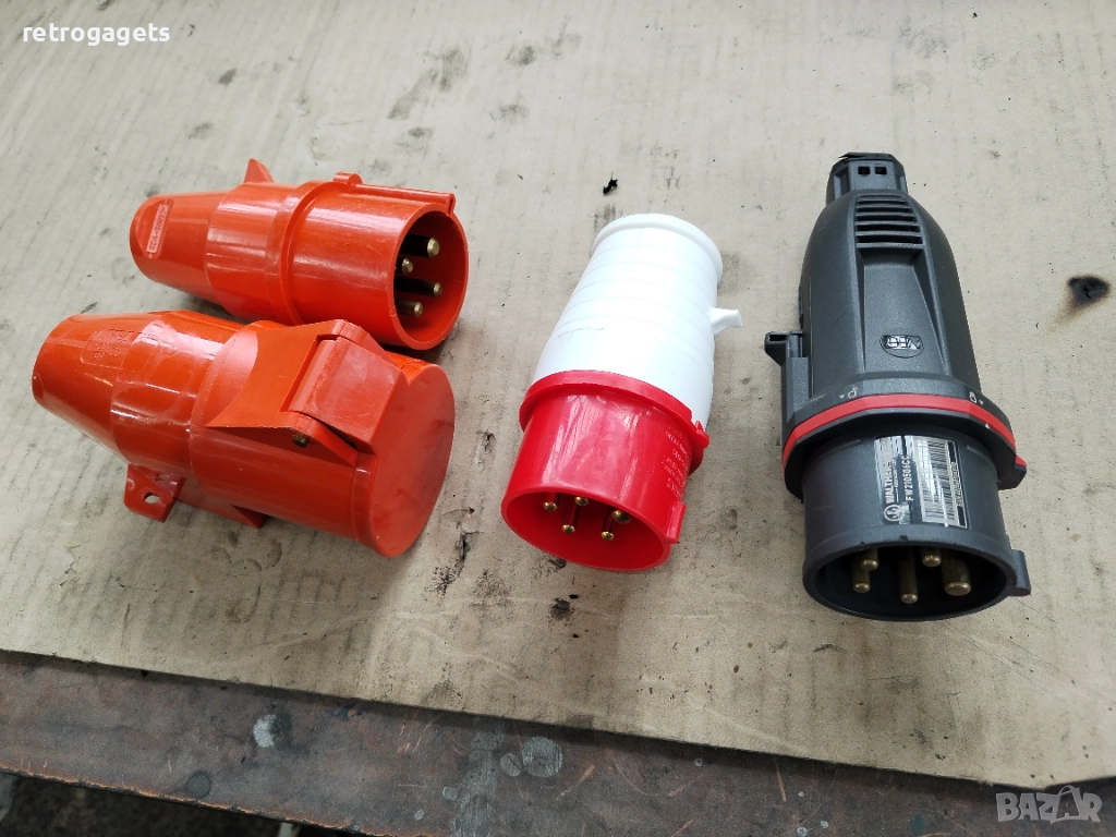 Щепсел и контакт подвижен индустриален, снимка 1