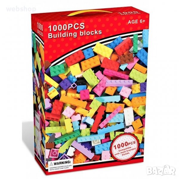 ДЕТСКИ КОНСТРУКТОР ЗА СГЛОБЯВАНЕ ТИП ЛЕГО, 1000 ЧАСТИ, снимка 1
