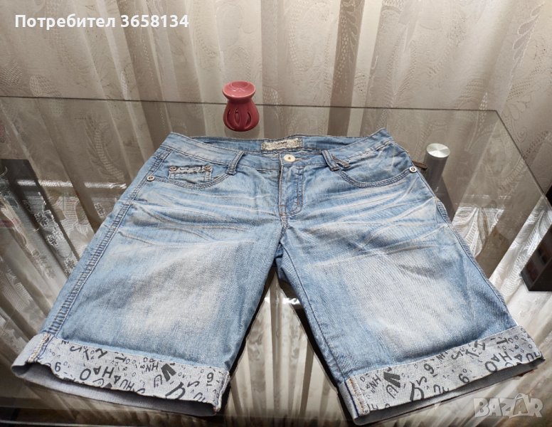 Дамски дънкови къси панталони , снимка 1