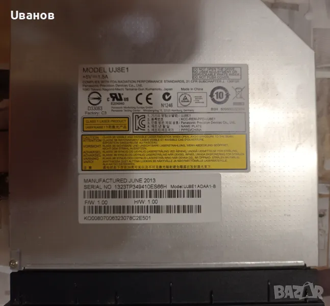 DVD ± RW DL/ CD записвачка за лаптоп, SATA, 12.7 mm, снимка 1