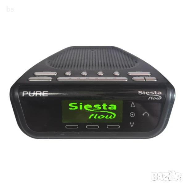 📻 Pure Siesta Flow – радио-часовник с FM, AUX и USB, снимка 1