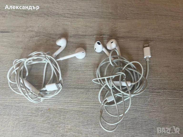 Лот Слушалки Apple EarPods с lightning конектор, снимка 1