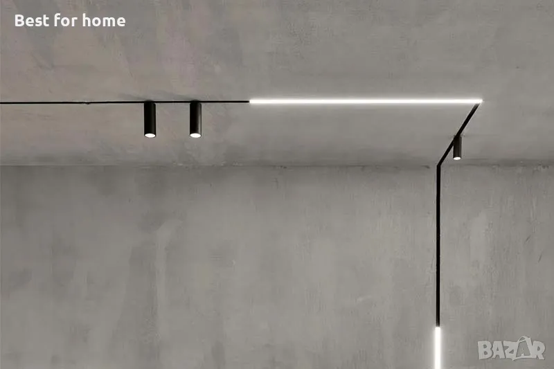 Релсово диодно осветление комплект- стена и таван от Action, снимка 1