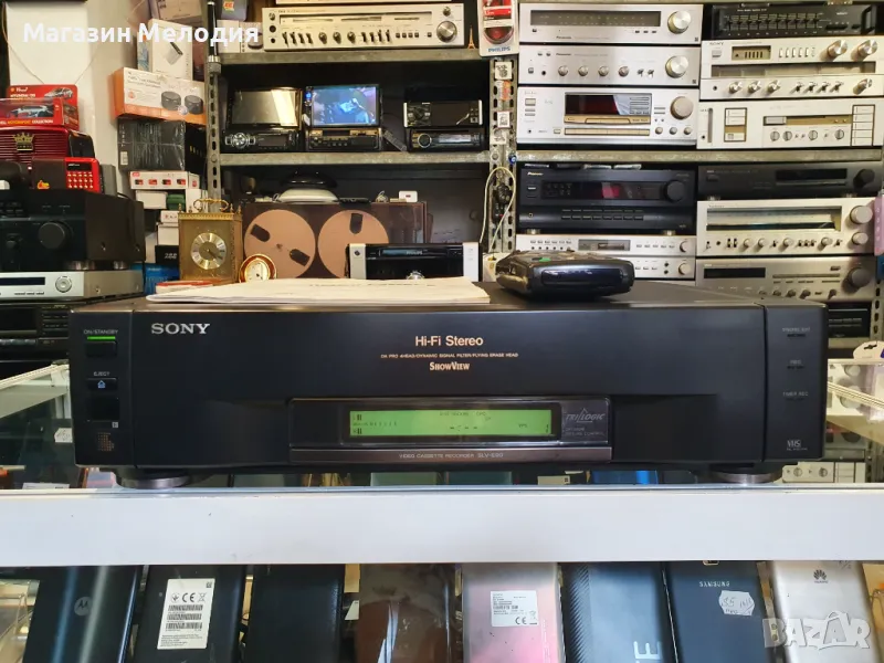 Записващо стерео видео SONY SLV-E90 Hi-Fi видеорекордер с дистанционно., снимка 1