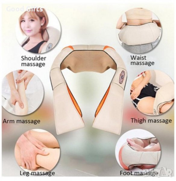 3D Шиацу масажор за цяло тяло + адаптер и за кола Massage, снимка 1