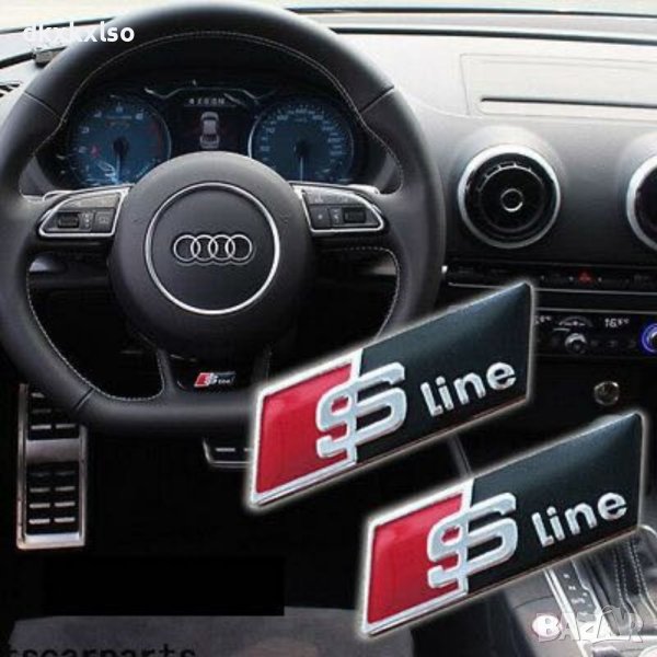 Audi Rs,S-line емблеми за волан A1,A3,A4,A5,A6,A8, снимка 1