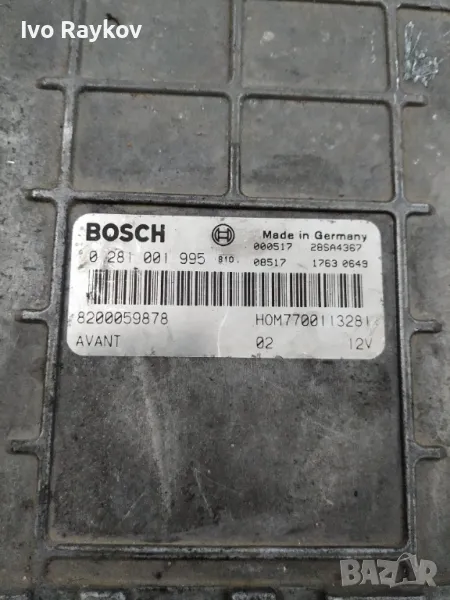 КОМПЮТЪР RENAULT LAGUNA II 1.9 DCI ,  0281001995 8200059878 7700113281, снимка 1