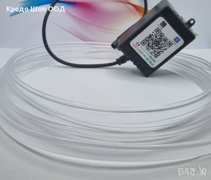 Led лед осветление RGB за интериор на кола с блутут,BLUETOOTH, снимка 1