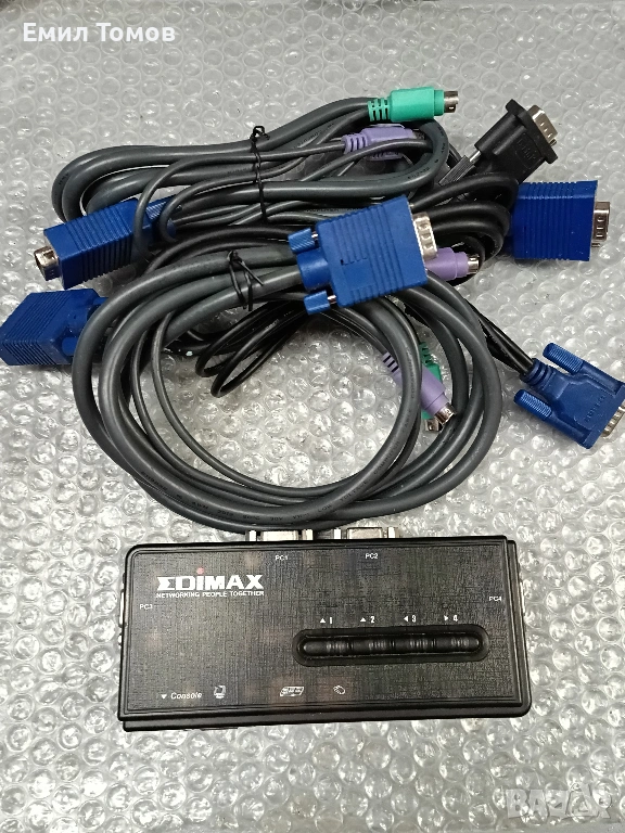KVM превключвател Edimax EK-PSK4, снимка 1