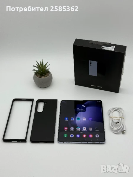 Samsung Galaxy Z Fold 5 – 512 Gb – Icy Blue Dual Sim, снимка 1