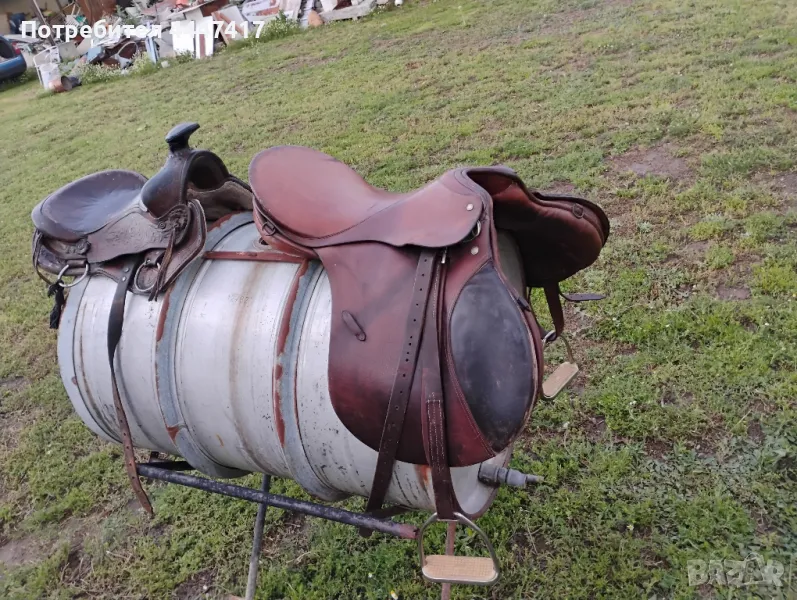 Германско седло за кон цена само за голямото седло , снимка 1