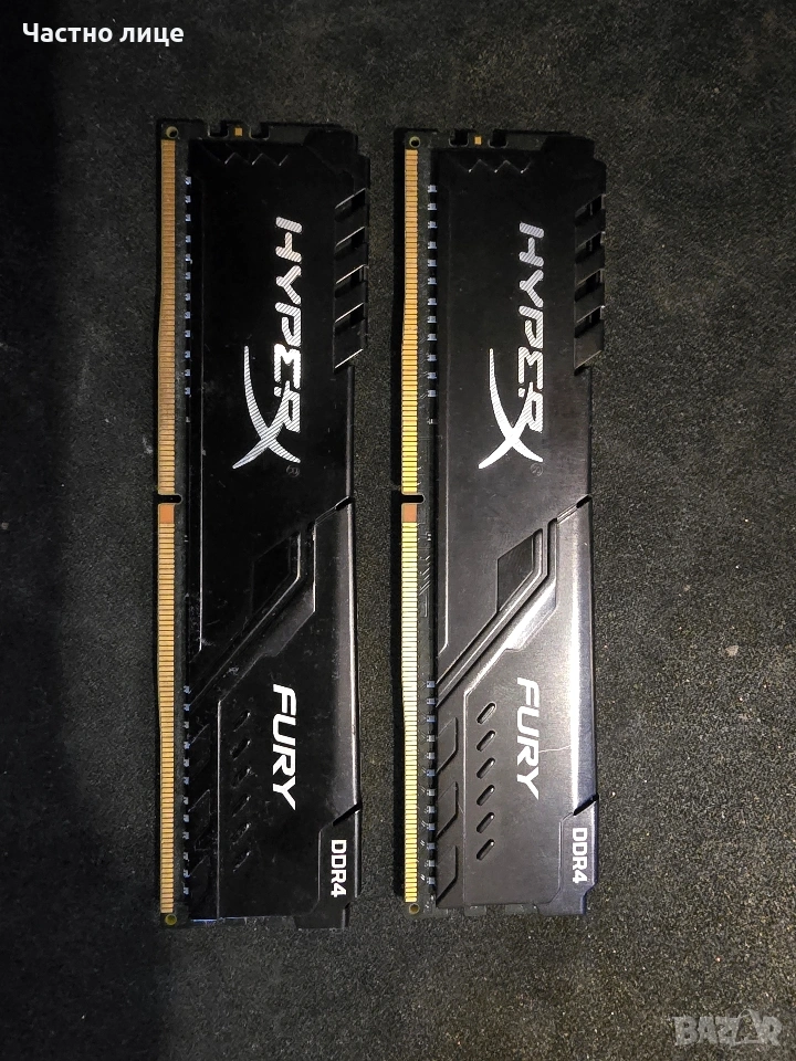 RAM памет HyperX Fury ddr4 16gb 2x8 kit, снимка 1