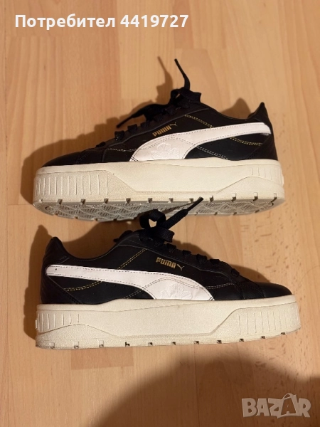 Продавам черни маратонки Пума,38 номер., снимка 1