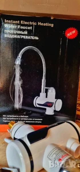 Смесител за вода с нагревател за мигновено загряване, снимка 1