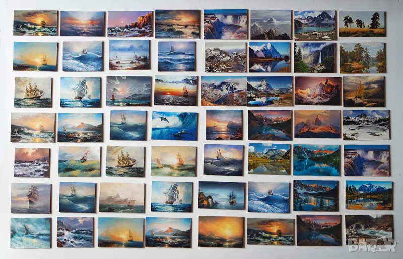 Картини с морски и планински пейзажи, 10см/15см, снимка 1