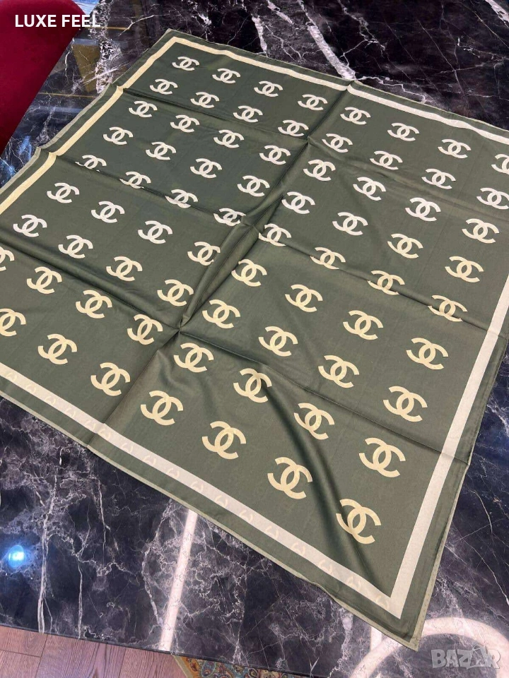 Дамски Шалове - Коприна ⚜️ Chanel , снимка 1