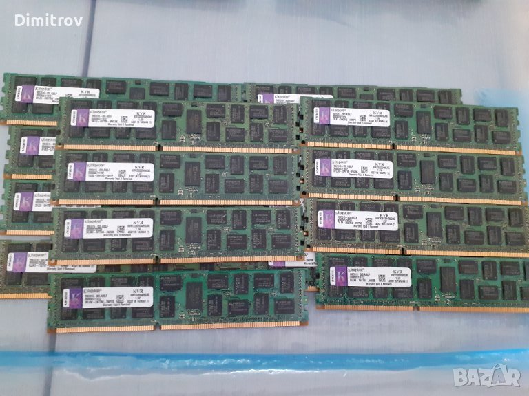 128GB(16x8GB) DDR3 1.5V Kingston KVR1333D3D4R9S/8G - , снимка 1