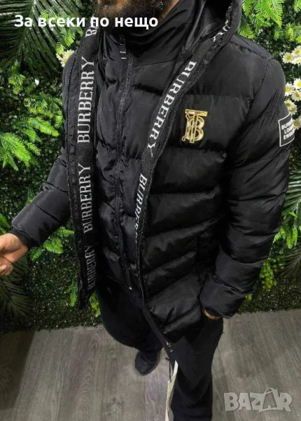 Мъжко черно зимно яке Burberry Код A170, снимка 1