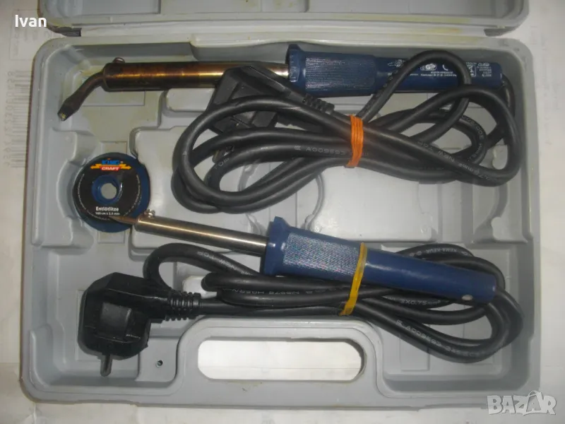 НЕМСКИ ЕЛЕКТРИЧЕСКИ ПОЯЛНИК 2 БРОЯ КОМПЛЕКТ 25W/80W KING CRAFT В КУФАРЧЕ, снимка 1