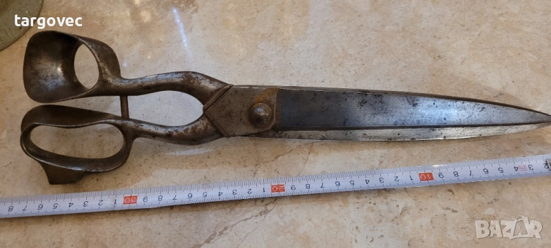 огромна старинна ножица внос Франция, снимка 1
