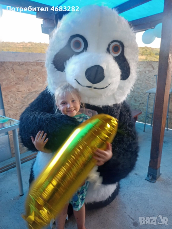 Голяма пухкава панда за Коледа, снимка 1