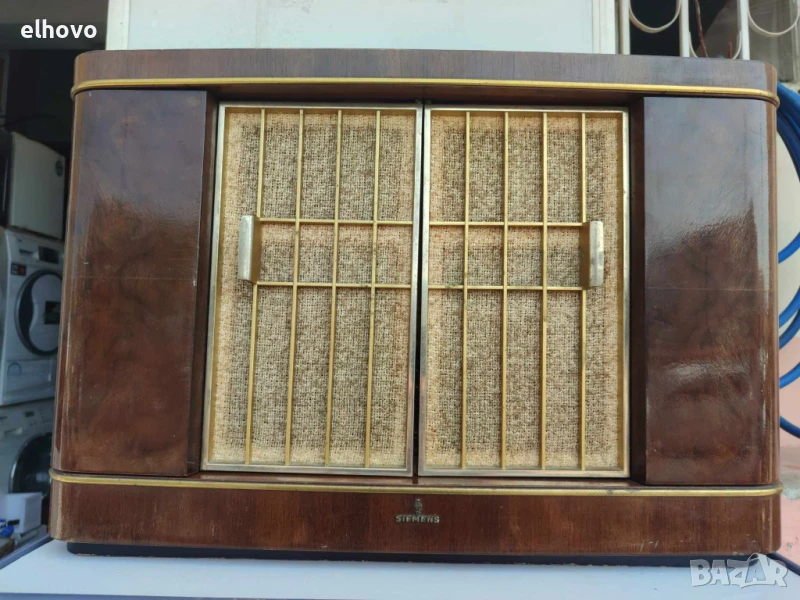 Старо лампово радио Siemens-Schatulle H42, снимка 1