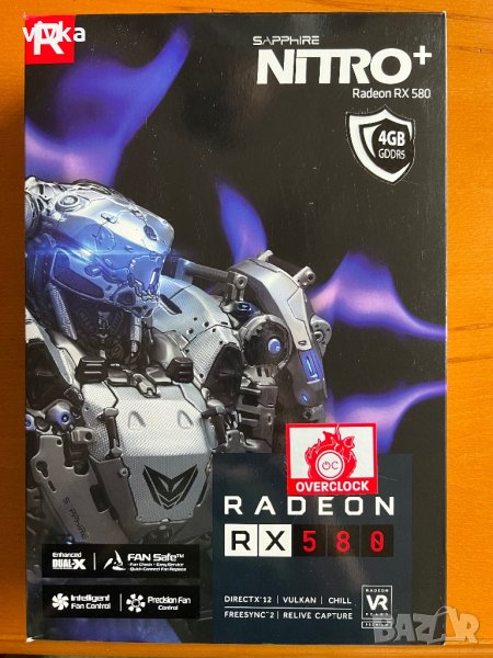 Видео карта Sapphire Nitro+ Radeon RX 580 4GB, снимка 1