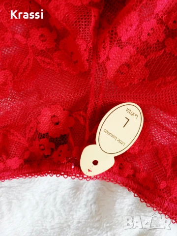 Дантелени бикини L нови, снимка 2 - Бельо - 53382843