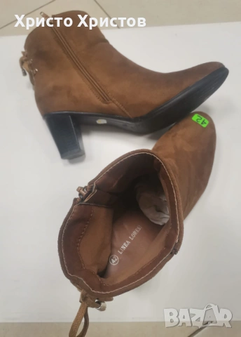 Дамски велурени боти LINEA LORESI Размер 42 , снимка 3 - Дамски боти - 53022501