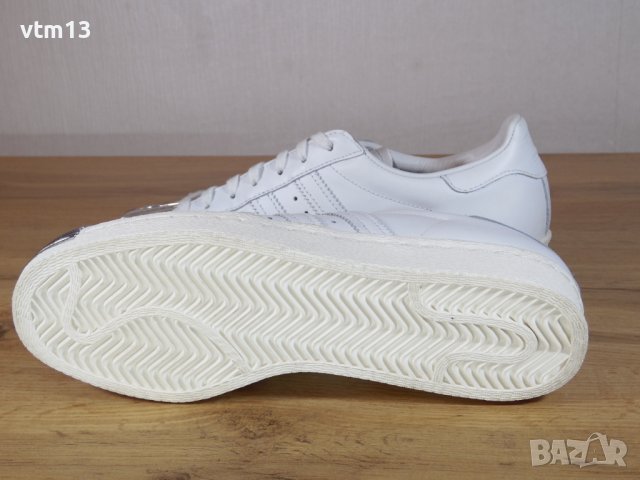 Adidas Superstar 80s White Metallic Silver - 39,5 номер, снимка 4 - Маратонки - 38915160