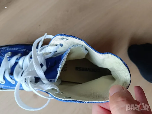 Чисто нови оригинални кецове Converse Chuck Taylor All Star (високи), сини – размер 44 (без кутия), снимка 7 - Кецове - 56041995