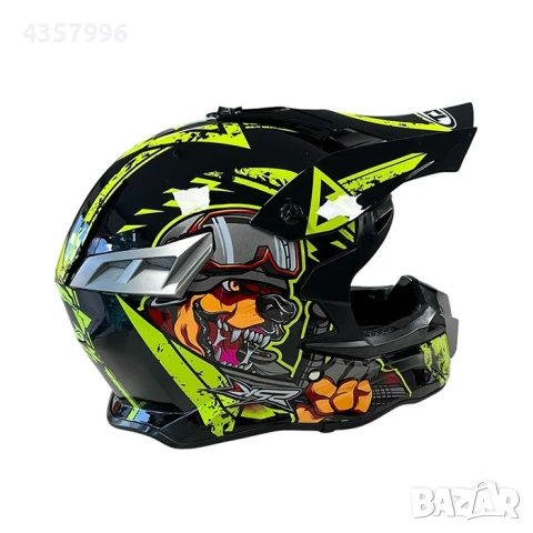 Мотокрос каска 188, S, M, L и XL, 3 цвята, снимка 11 - Аксесоари и консумативи - 50537186