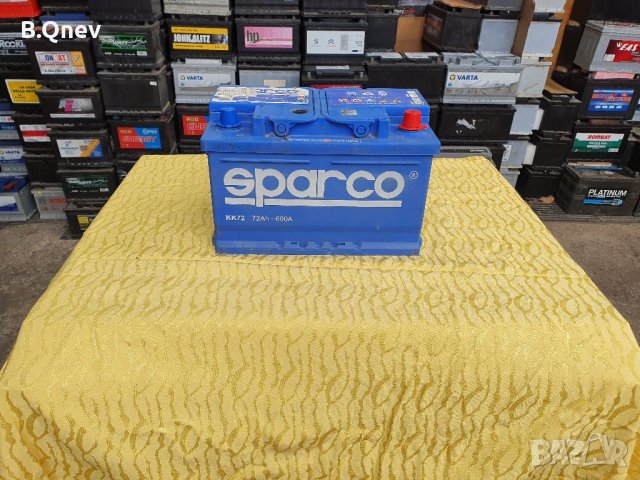 Акумулатор с ГАРАНЦИЯ Sparco 72ah, снимка 1 - Части - 35891342