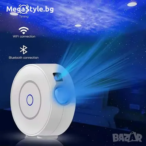 Нощна лампа, интелигентен WiFi проектор със звездно небе, снимка 3 - Настолни лампи - 56234701