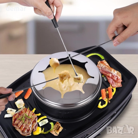 Комплекти електрически съдове за фондю, грил, раклет за 8 души, снимка 4 - Скари - 51905733