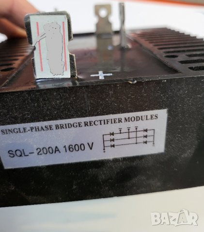 Трифазен диоден мостов токоизправител 200A 1600V 200 ампера 1600 волта, снимка 2 - Друга електроника - 39556696
