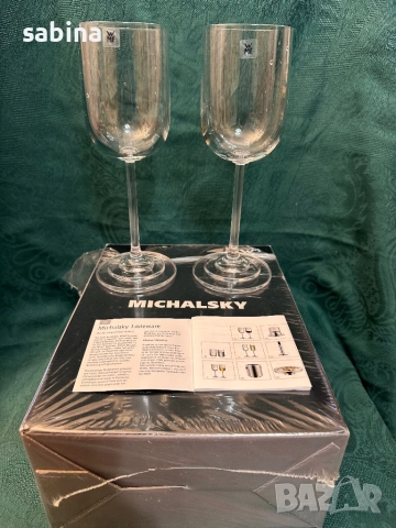 Кристални дизайнерски чаши Michael Michalsky, снимка 5 - Чаши - 52744015