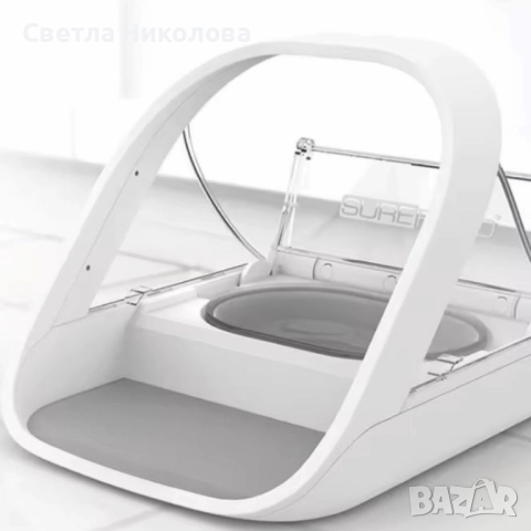 Интелигентна купа за хранене с капак, която се отваря само за „правилното“ животно , снимка 1