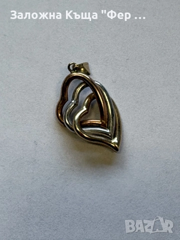 75€/ГР Златна висулка сърца, снимка 2 - Колиета, медальони, синджири - 56310627