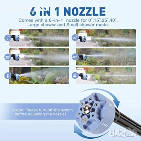 Нова Безжична миячка под налягане CQWLKEJ почистване поливане на автомобил , снимка 5 - Други - 42205117