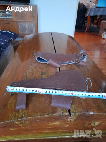 Стари кожени обувки,гети, снимка 6 - Други ценни предмети - 53425114