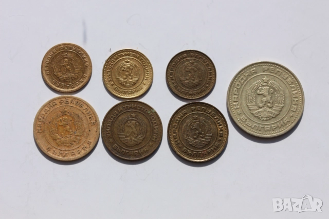 Лот СОЦ, НРБ стотинки - 7 монети, снимка 2 - Нумизматика и бонистика - 51990761