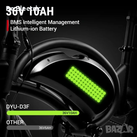 НОВО!!! Електрически Велосипед DYU D3F 250W 36V/10Ah, снимка 5 - Велосипеди - 53072194