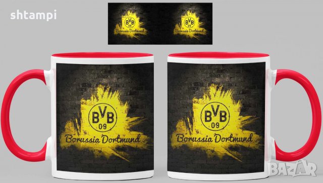 Чаша Борусия Дортмунд Borussia Dortmund Керамична, снимка 4 - Фен артикули - 34783709