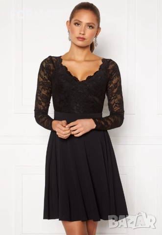 ИЗКЛЮЧИТЕЛНО КРАСИВА черна рокля, снимка 4 - Рокли - 52844190