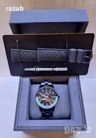 Zodiac Super Sea Wolf GMT Blackout Limited Edition 82psc., снимка 2 - Мъжки - 49120548