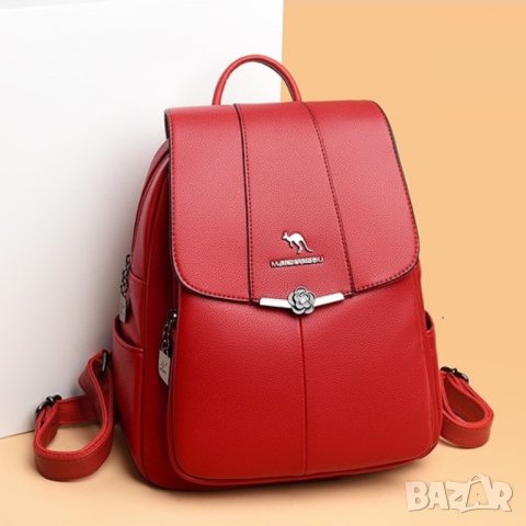 Дамска раница Dasha Red, снимка 4 - Раници - 41479017