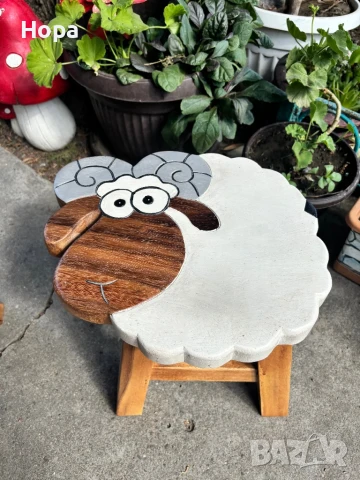 Столче /Табуретка от тиково дърво, снимка 10 - Декорация за дома - 40635580