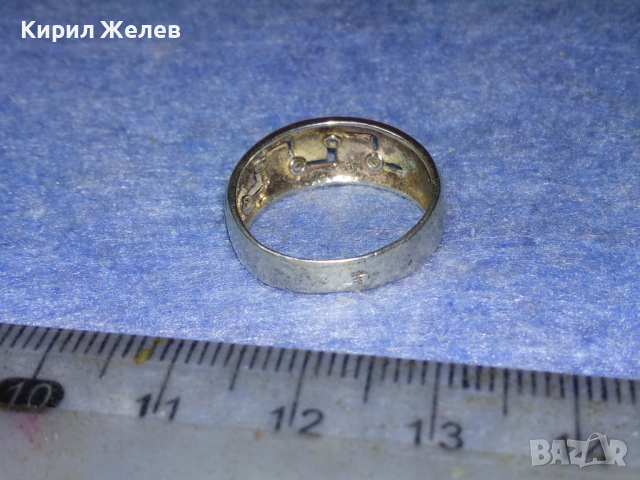 СКЪПОЦЕНЕН АЖУРЕН СРЕБЪРЕН ПРЪСТЕН СРЕБРО 925 с БЯЛА ПОЗЛАТА и БРИЛЯНТНО ФАСЕТИРАНИ ЦИРКОНИ 41902, снимка 9 - Пръстени - 44707445